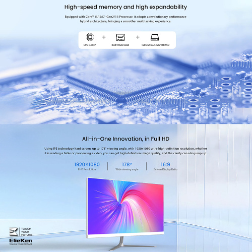 All in one PC for Office/School/Home IPS LCD Panel 21.5-27inch