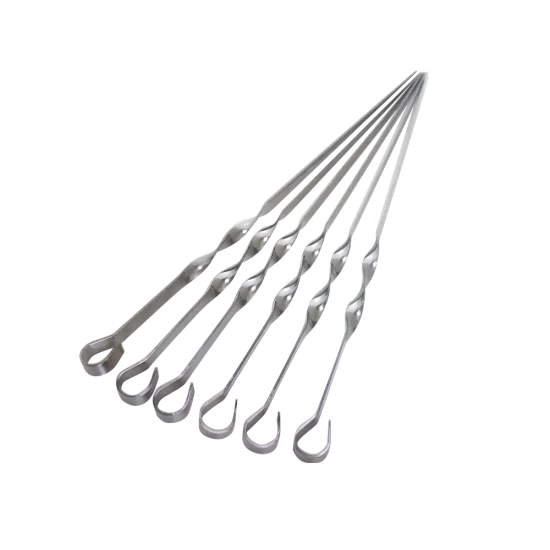 Stainless Steel  BBQ Skewers Metal Skewers Sticks BBQ Accessories For Barbecue Grill