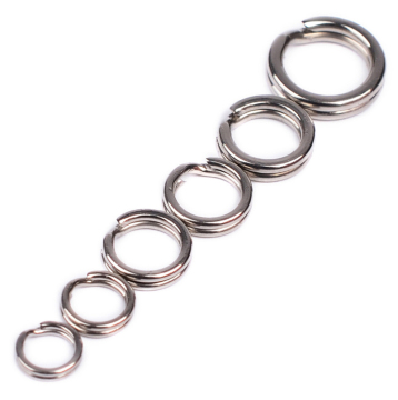 100pcs/Bag 304 Stainless Steel Double Split Rings for Fishing Lures