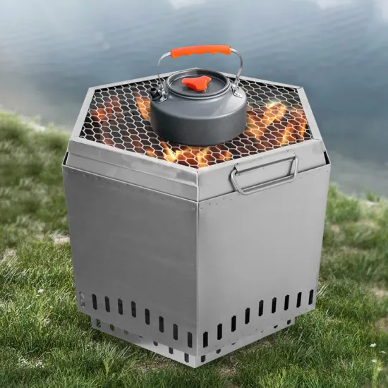 Hot Sale Commercial Bbq Grills For Party Camping stainless steel bbq grill Camping  fire pit Outdoor Firewood stove