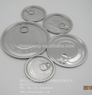 Easy pull metal ring cap for can