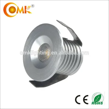 1w 3000k 80 lm 30 degree small round and square led aluminium cabinet light