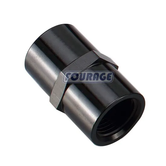 Aluminum Straight NPT Female Coupler Fuel Line Fitting Adapter
