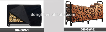 household wrought iron firewood log rack