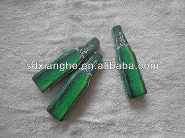 Carlsberg bottle shape compressed gift towel