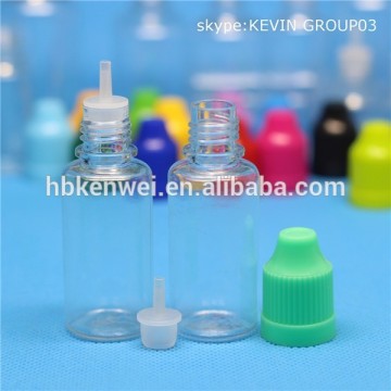 australia 15ml pet plastic eliquid bottle with child safe top cap