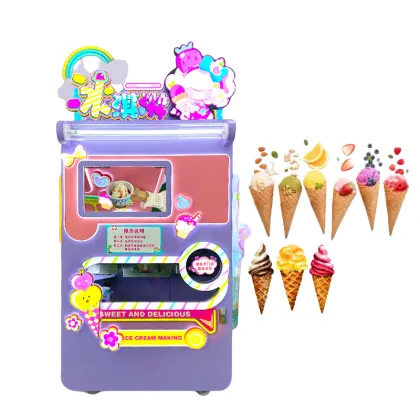 Automatic Commercial Fresh Fruits Vertical Gelato Hard Ice Cream Machine