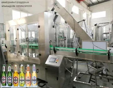 Automatic Glass Bottle Filling and Beer Making Machine