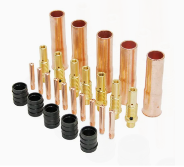 Tweco मिग गन के लिए विशेषज्ञ रूप से तैयार TW4 Tasered संपर्क टिप 1/16 '' 1.6 मिमी