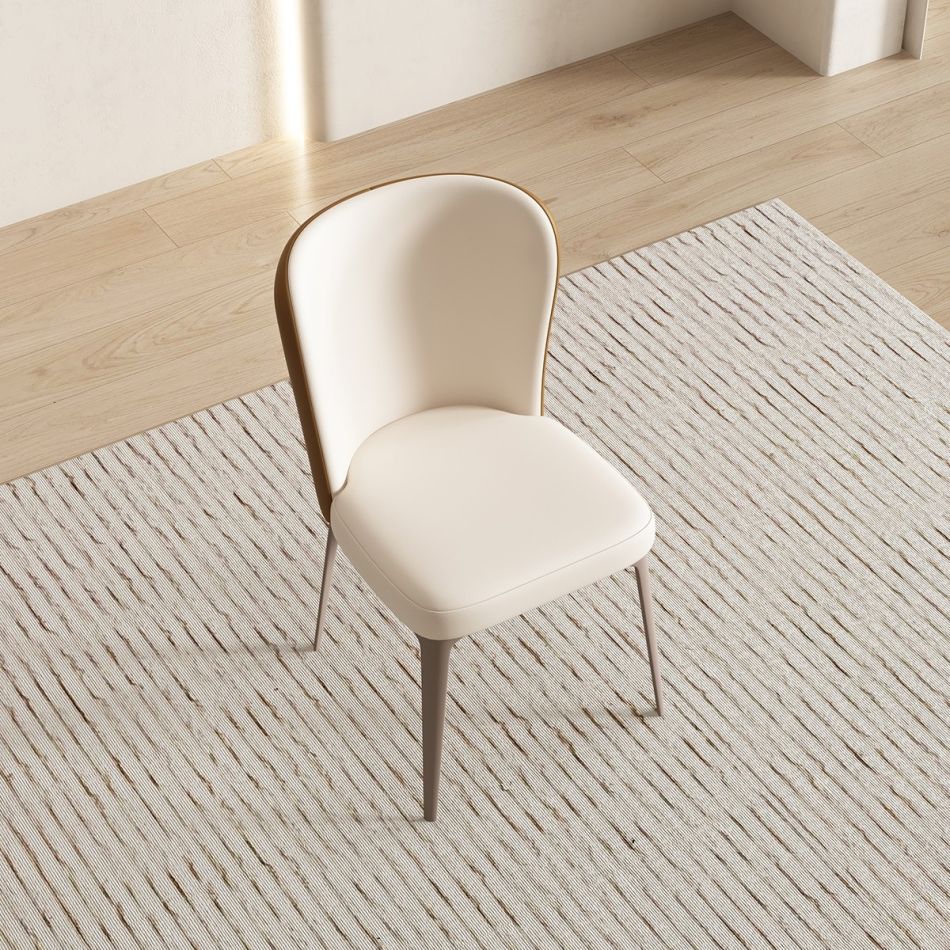 Beige Seat Dining Room Chair