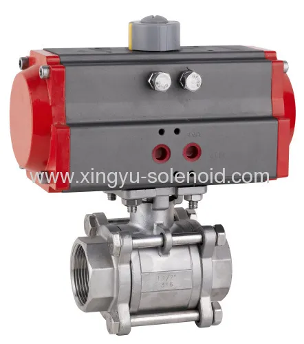 Pneumatic Female Thread 3-piece Ball Valve 