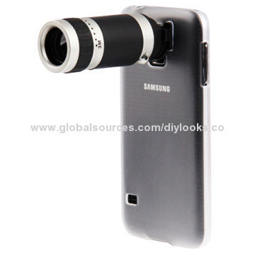 8x Zoom Lens Mobile Phone Telescope and Crystal Case for Samsung Galaxy S5