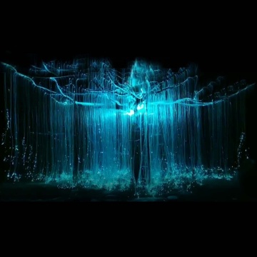 LED Fiber Optic Lighting Christmas Tree with Lights and Decorations
