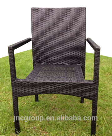 Poly rattan furniture rattan chair with armrest