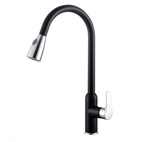 Einzelgriff Black Pull Down Kitchen -Wasserhahn