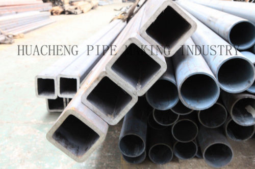 Astm-a53 Bs1387 Cold Drawn Rectangular Steel Tube , St 37 St 44 S355 Jo H Carbon Steel Pipe