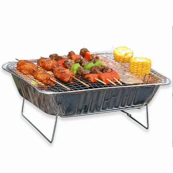 New Design Camping Outdoor Instant Barbeque Portable Disposable Charcoal BBQ Grill