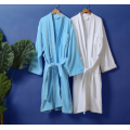 Hotel Pure cotton velvet material bathrobe kimono collar