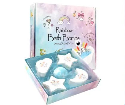 Bath Salt Ball Gift Box Explosion Salt Rainbow