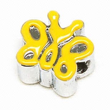 Bacio Junior Charm Beads, Fashionable, Thicker Silver Plating Effect
