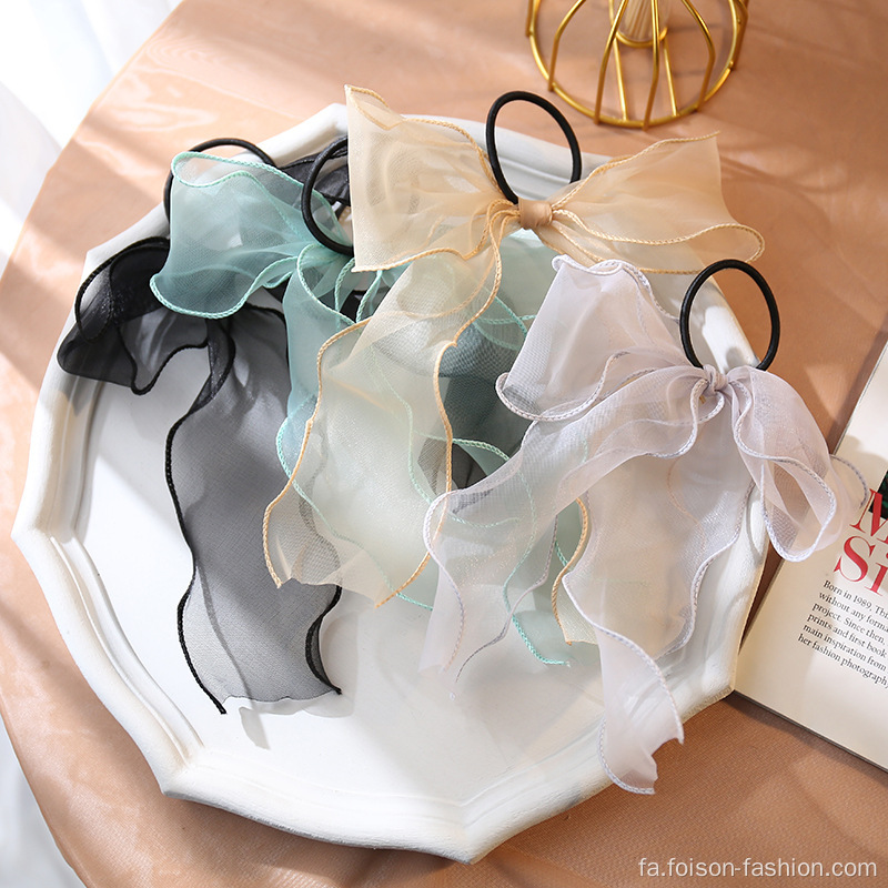 جدیدترین بند لاستیکی مش رنگارنگ نگهدارنده دم اسبی