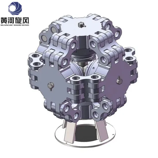 Huanghe Whirlwind Six Cylinder Synthetic Diamond Hydraulic Cubic Press  Diamond press