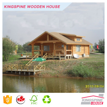 Prefabricated Solid Wooden Log House