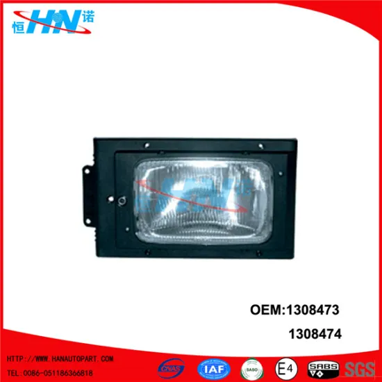 Manual Head Lamp 1308473 1308474 Scania 3 Series Parts