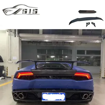 V Style Carbon Fiber Rear Spoiler Upgrade for Lambo Huracán LP580 LP610 (2017-2019)