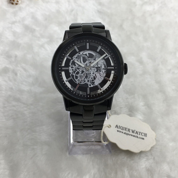Orologio da uomo meccanico classico in vetro zaffiro luminoso classico