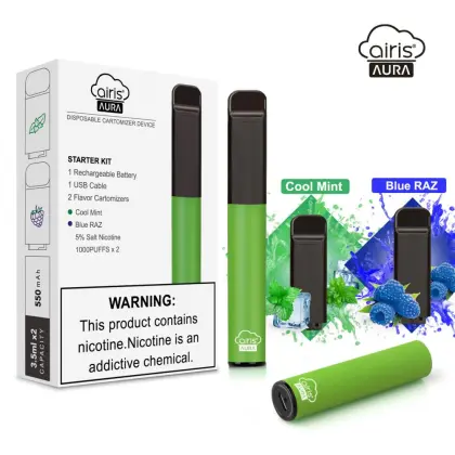 Airis Aura Kit with Chargeable Battery Disposable Vape