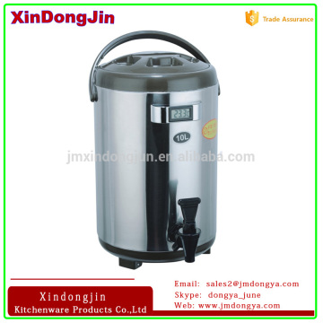 8L stainless steel milk tea barrel, liquid perservation pot with thermostat
