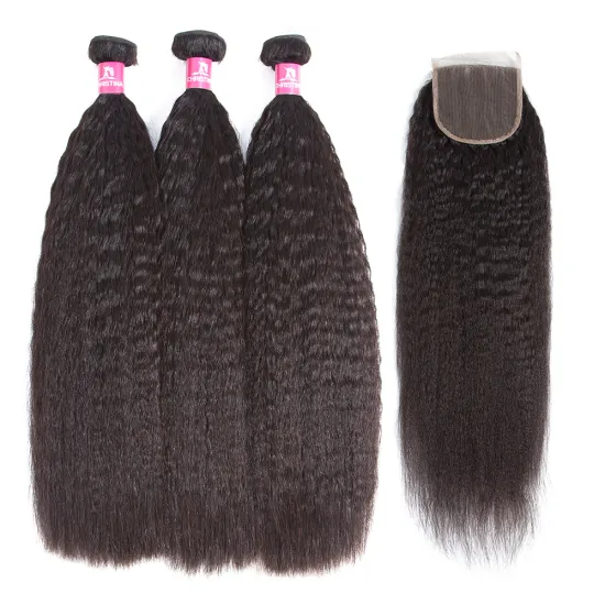 Royce Wholesale Cuticle Aligned Hair Raw Virgin Hair Kinky Straight Bundles with Closure Brazilian Hair Vendors