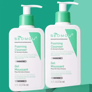 Seomou Face Wash: Natural, Organic, Oil Control, Vitamin C Whitening Facial Cleanser