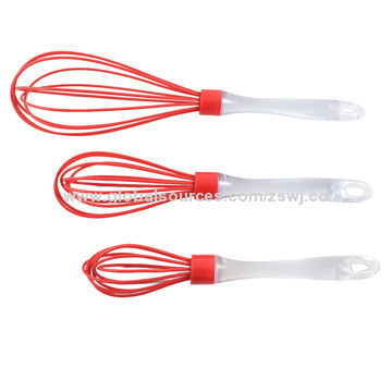 Silicone egg whisk