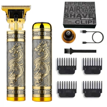 Dragon Design Type-C USB Rechargeable Cordless Trimmer and Shaver: The Ultimate Hair and Beard Grooming Machine for Men