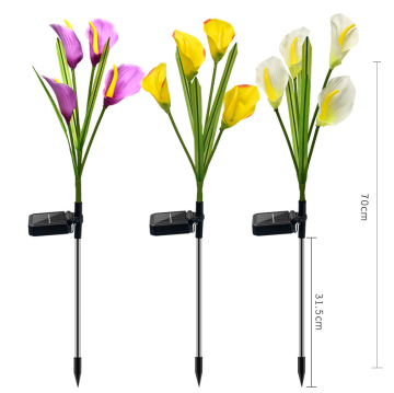 Solar Calla Lily Flower Lights: Decorative Backyard Garden Lighting Solution for Villa
