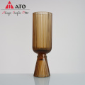 Creative amber Stripe Round Glass Wine Champagne Glass