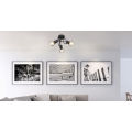 Wire cage shade ceiling light LED light bulb