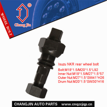 Isuzu NKR rear wheel bolt, bolt and nut