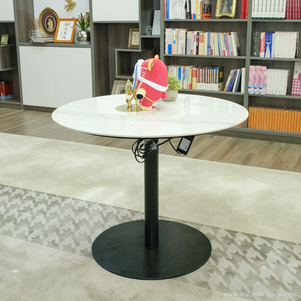 Intelligent lifting single leg garden table