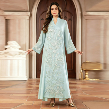 لباس ابیا با منجوق گلدار و لوکس