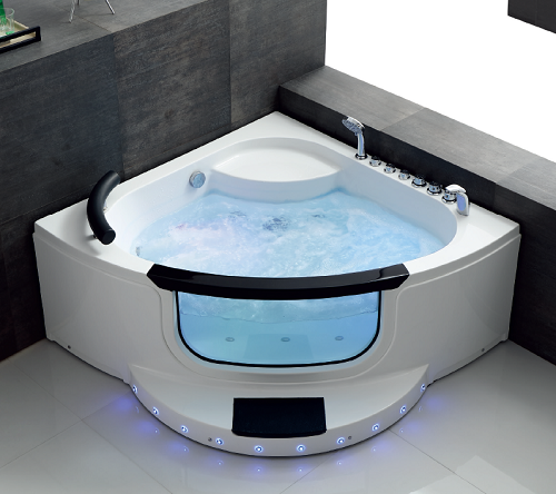 Baignoire de massage de luxe de thérapie hydroétique avec de belles lumières