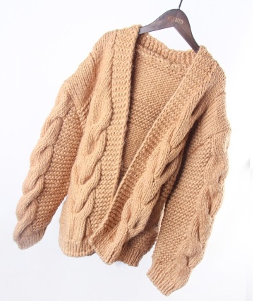 Custom OEM ODM Hand Knit Sweater, Hand Knit Cardigan, Knitted Coat