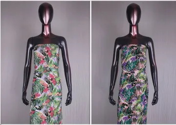 100% Viscose printed fabric for making dress