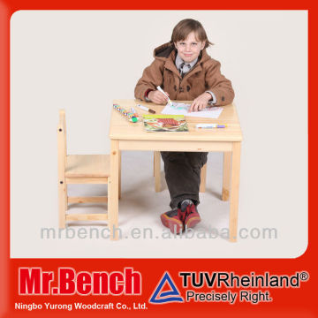 Wooden Kids table and chair set of one table with two chairs