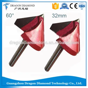 CNC Router Machine Bits 3D cnc tools Bits Router V Groove Acrylic PVC MDF 60 degree dia 32mm For cnc