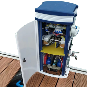 Water and Electricity Utility Dock Power Pedestal