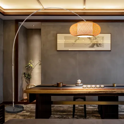 Chinese Zen Bamboo Lamp