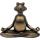 6" H Resin Meditating Yoga Frog Statue